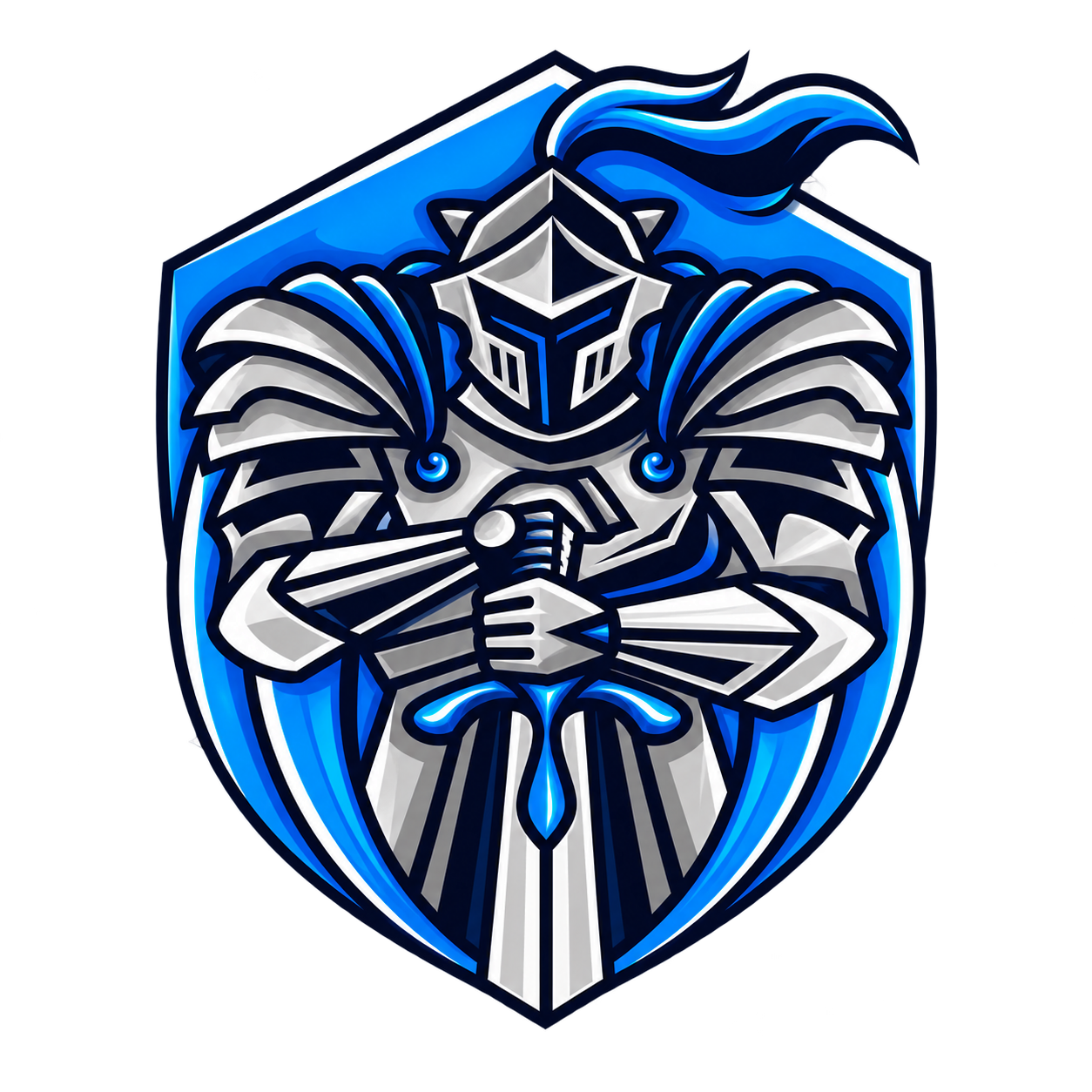 Titan Brazilian Jiu-Jitsu knight emblem